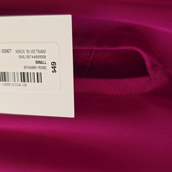 BOLD ELEMENTS BRAND WOMEN'S ROSE COLORED BLOUSE WITH ATTACHED CAMI SIZE SMALL - Picture 6 of 16